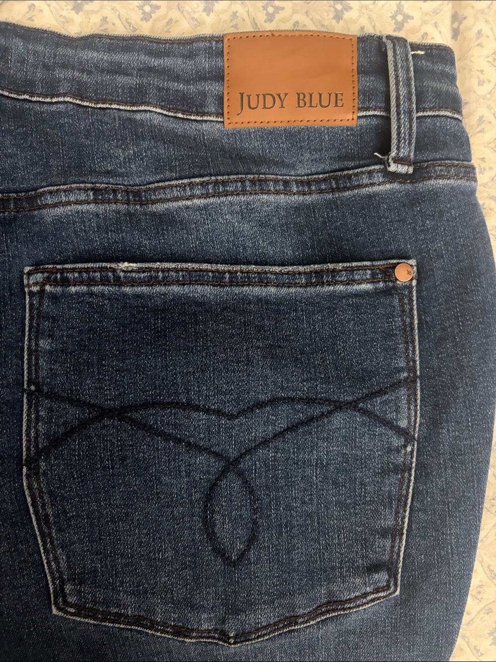 Judy Blue High Waist Tummy Control back pocket embroidery boot cut denim - Picture 10 of 14